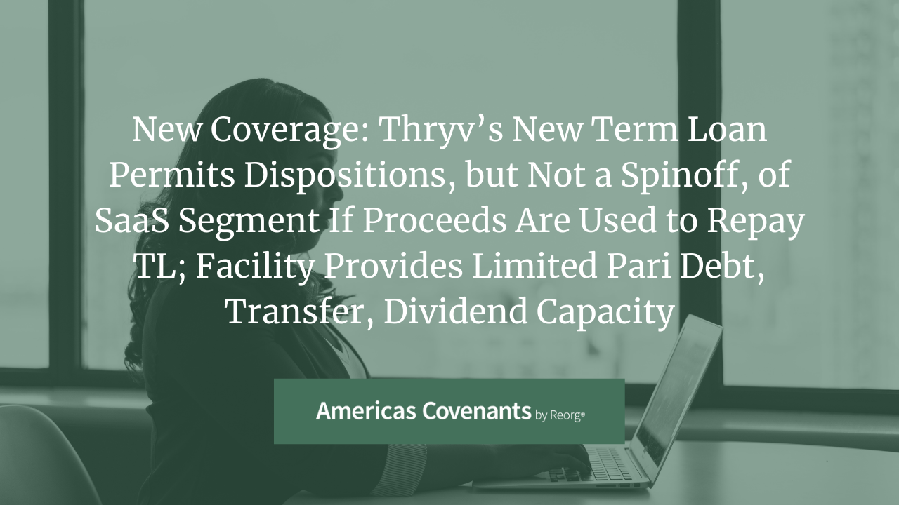 New Coverage: Thryv Holdings Term Loan Covenants Analysis