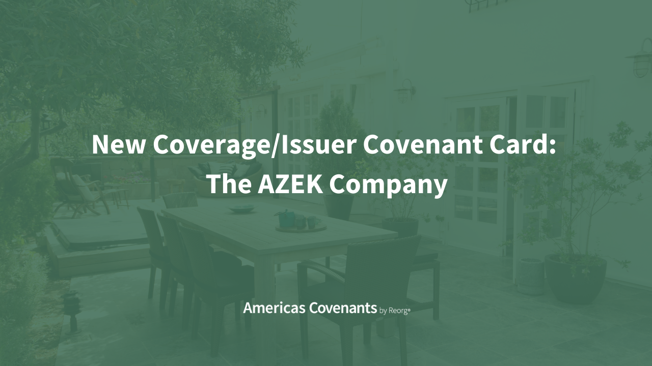 AZEK Company Debt Covenants Analysis – Americas Covenants